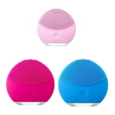 Imagem de Kit 10 Esponja Elétrica Massageadora Limpeza Facial