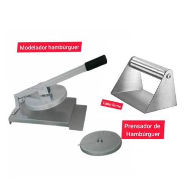 Imagem de Kit Modelador Prensador de Hambúrguer Smash  Ideal para Hambúrguer Per
