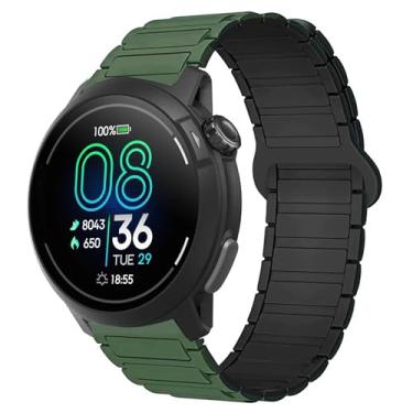 Imagem de Compatível com pulseiras COROS PACE Pro, pulseira magnética esportiva de silicone magnético com ímã forte compatível com smartwatch COROS PACE Pro / PACE 3 / APEX 2 Pro / APEX Pro / APEX 46 mm/APEX 2