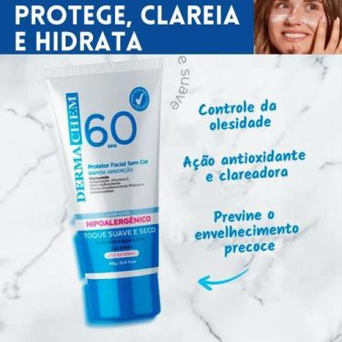 Imagem de Protetor Solar Facial Sem Cor FPS60 Efeito Matte Estimulador de Colage