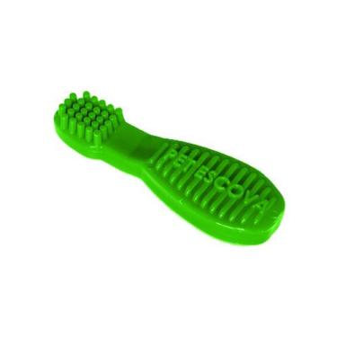 Imagem de Brinquedo Mordedor Nylon Dental Pet Games Pet Escova M 16cm, Verde