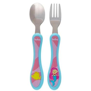 Imagem de Kit talher infantil Aventuras Sereia Buba