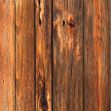 Imagem de Papel de Parede Adesivo Madeira Envelhecida Rústica | Lavável, Impermeável, Fácil Aplicação | Ideal para Sala, Cozinha, Banheiro | Rolo 3m