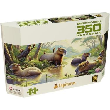 Imagem de Quebra-cabeça - 350 Peças Panorama - Capivaras - 4854 - Grow
