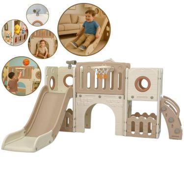 Imagem de Playground Infantil Brinquedo 5X1 Escorregador Túnel E Mais