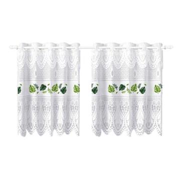 Imagem de Cortina Pia Vitro Stilo Renda Cozinha 1,60X0,80 Alt
