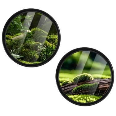 Imagem de 2 peças de espelho de mesa de escritório com clipe de segurança para computador para ver atrás de você monitor ajustável espelhos convexos para mesa de escritório aberta monitores retrovisores 5,3 cm