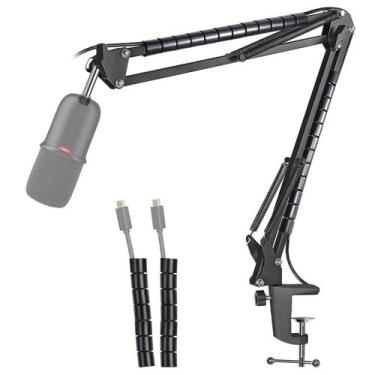 Imagem de Suporte de braço Mic Boom YOUSHARES HyperX SoloCast com capa de cabo