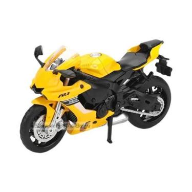Imagem de Motocicleta Yamaha YZF-R1 Em Escala 1:18, Modelo De Liga Metálica Fund