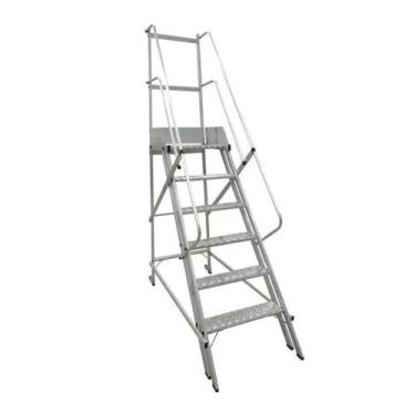 Imagem de Escada Plataforma em Aluminio NR12 1,50M 05 degraus ESCALEVE