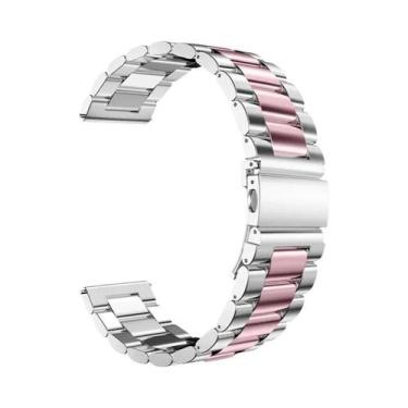 Imagem de Pulseira de Metal 20mm para Samsung Galaxy Watch 6/5/4 - Aço Inoxidáve