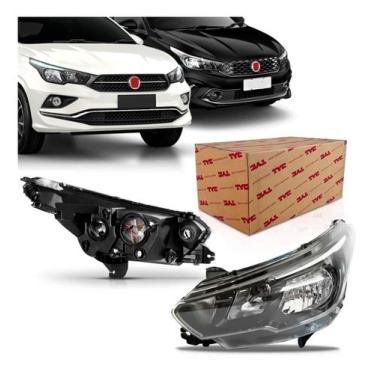 Imagem de Farol Principal Fiat Argo  Cronos 2017 a 2022  Esquerdo (Motorista)  M