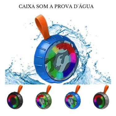 Imagem de Caixinha Som Prova Dágua Bluetooth 5W Bicicleta Moto Piscina Voltagem 