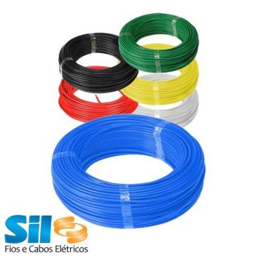 Imagem de Cabo Fio Flexível Sil Cores - 4mm Rolo Com 100 Metros,  Azul