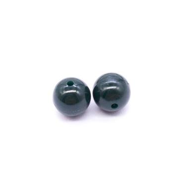 Imagem de Miçanga Bola Lisa Plástico Verde 8mm 10pçs 5g Passante - Macall