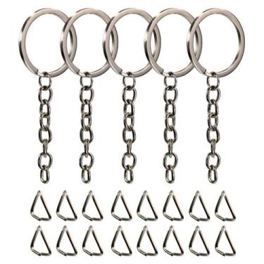 Imagem de Argolas Italianas 32mm Com Corrente + Elo 6mm - 100 Unidades - RussoAr
