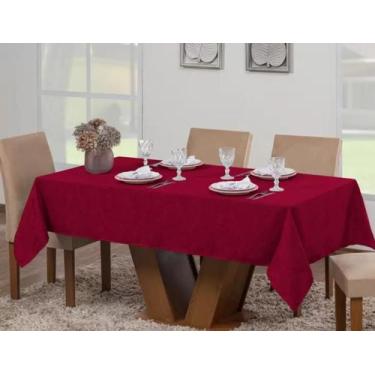 Imagem de Toalha de mesa jacquard retangular 6 lugares jacard - FF Enxovais, ver