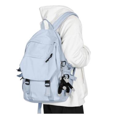 Imagem de Mochila coowoz College impermeável preta 20L para mulheres e homens