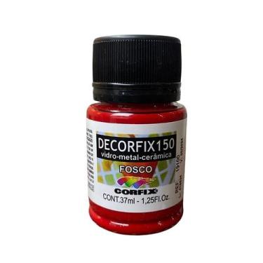 Imagem de Tinta Decorfix 150 Fosco 37ml 442 Vermelho Rubi Corfix