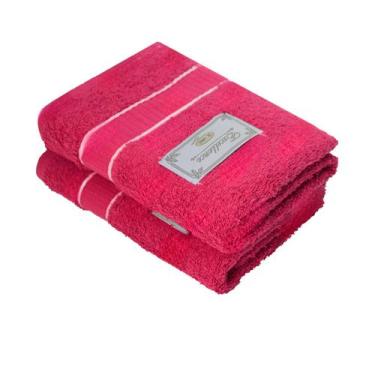 Imagem de Toalha Rosto Linha Excellence 50X80cm DE'LIMAS, Rosa Pink