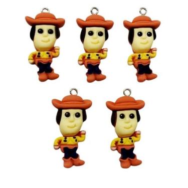 Imagem de Pingente de resina infantil (1 un) - IMPORTAÇÃO, Woody 30x15mm