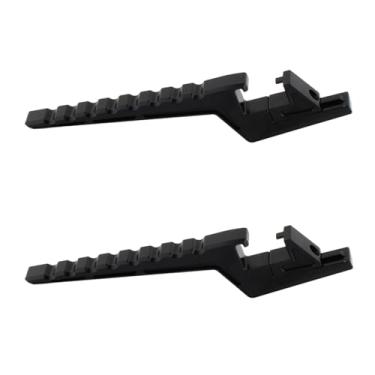 Imagem de Generic Apoios para os pés do passageiro da motocicleta, pedais traseiros, suporte de extensão antiderrapante para pedais do passageiro para bicicleta, Preto