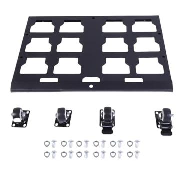 Imagem de Jiawu Caixa de Ferramentas Pesadas Compatível Com Caixas de Ferramentas de Embalagem, Carrinho de Transporte de Aço de Liga para a Caixa de Ferramentas de Embalagem, 200 Libras