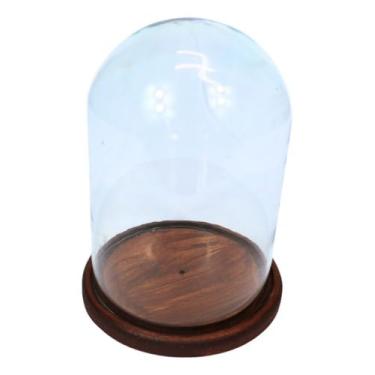 Imagem de Cúpula de Vidro Redoma de Vidro Bela e a Fera c/Base Madeira x53w