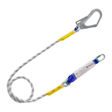 Imagem de YsXoWiui com Cordão, Equipamento de Proteção, Prática de Trabalho 2M com Mosquetão para Montanhismo, Cerca Externa, Pacote de Buffer de Gancho único, Tamanho real