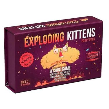 Imagem de Cartão de jogo de tabuleiro de festa Exploding Kittens - Gloome Store