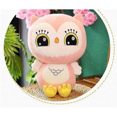 Imagem de Conjuntos de presente de bebê 1pc 50cm kawaii coruja brinquedo de pelú