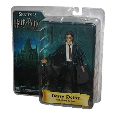 Imagem de Harry Potter and the Order of the Phoenix NECA 7" Série 2 Boneco do Harry com varinha e base