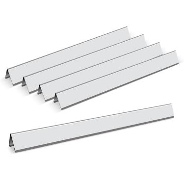 Imagem de Zemibi Barras aromatizadoras de substituição de 54,6 cm para Weber 7534, Weber Spirit 200 Series E-200 S-200 E-210 S-210 S-210 com controles laterais, Spirit 500, Genesis Silver A, barras de sabor de