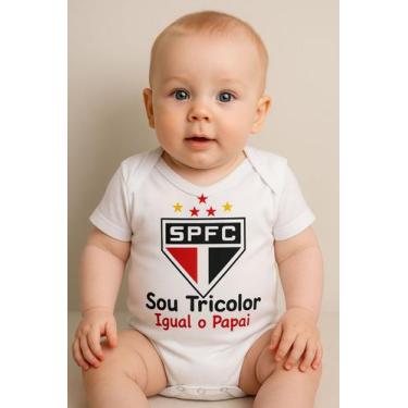 Imagem de Body são paulo bebe mesversário torcedor tricolor infantil festa temát