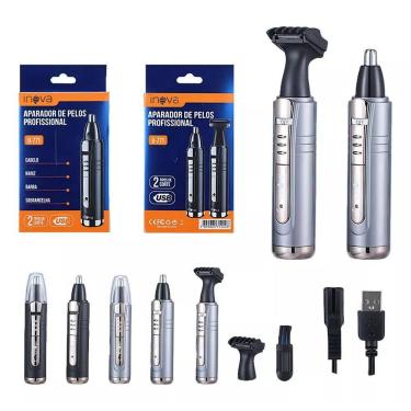 Imagem de Aparador De Pelo Inova Barba Nariz 2 Em 1 Profissional U771