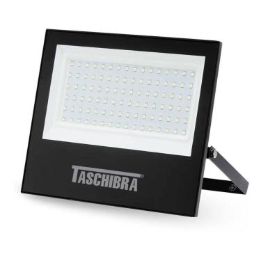 Imagem de 2X Refletor Holofote Slim Preto 100W Led 6500K Taschibra Cor