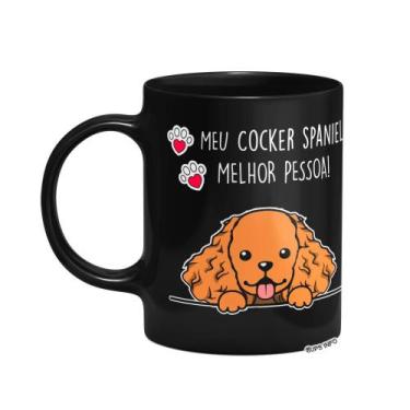 Imagem de Caneca Dog - Meu Cocker spaniel melhor pessoa! - Preta - JPS INFO