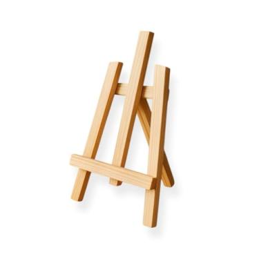 Imagem de Cavalete para Pintura, Mini Cavalete Madeira Pinus Suporte AjustáVel para Pintura Desenho Arte(15 * 29cm)