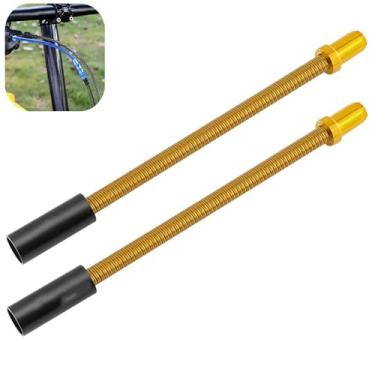 Imagem de 2 peças de tubo guia de cabo de freio V para bicicleta, cabo flexível de freio de bicicleta, componentes de peças para bicicletas de montanha