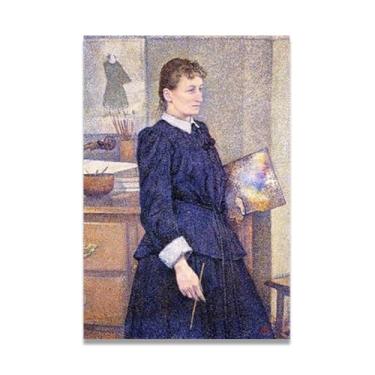 Imagem de Her StudioThéo van Rysselberghe: Impressão em tela neoimpressionista belga chave 60 x 90 cm sem moldura