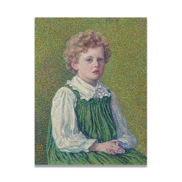 Imagem de Saia longa verde Neo-impressionista do início do século 20: Théo van Rysselberghe Arte em tela 50 x 65 cm sem moldura