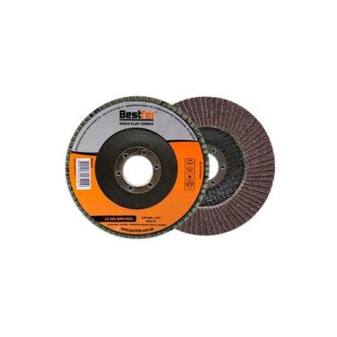 Imagem de Disco lixa flap con115mmx41/2"g040 bestf - BESTFER