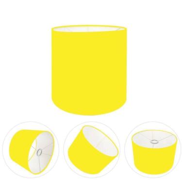 Imagem de Cúpula Abajur Cilíndrica Cp-7005 ø18x18cm Amarelo