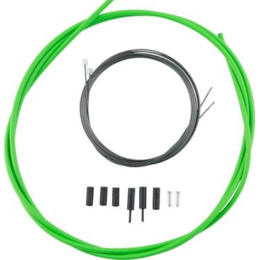 Imagem de Conjunto de cabos Shimano Optislik Road Bicicleta Shift, Verde, One Size