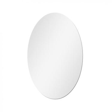 Imagem de Espelho Multiuso Lapidado Pendurador Led Branco 60X40Cm Oval