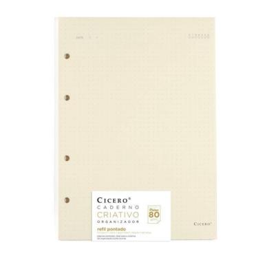 Imagem de Refil Caderno Criativo 40 Fls Pólen 80g Pontado 17x24 Cicero
