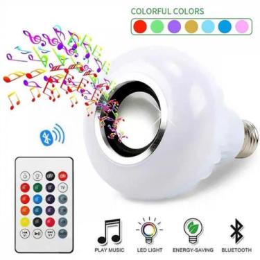 Imagem de Lâmpada Caixa de Som Led Rgb Bluetooth + Controle Remoto PX-2321 - Sem