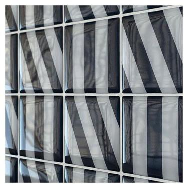 Imagem de Pastilha Adesiva Zebrada - Kit com 4 Placas Adesivas 3M para Decoração