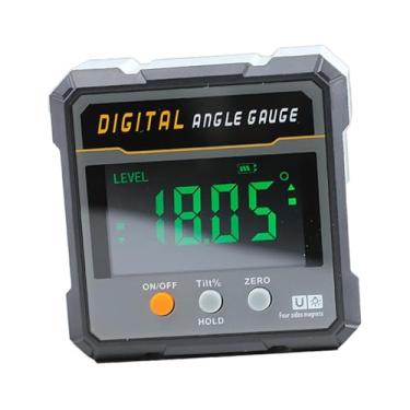 Imagem de Baoblaze Inclinômetro digital Nível eletrônico Medição de visor claro Materiais de carpintaria Construção Medidor de ângulo digital de construção
