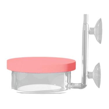 Imagem de KiBcsLic Pedra de ar para aquário com 2 ventosas Kit difusor de O2 Pedra de bolha acrílica difusor de O2 ajustável silencioso, Diâmetro 6.5 Cm